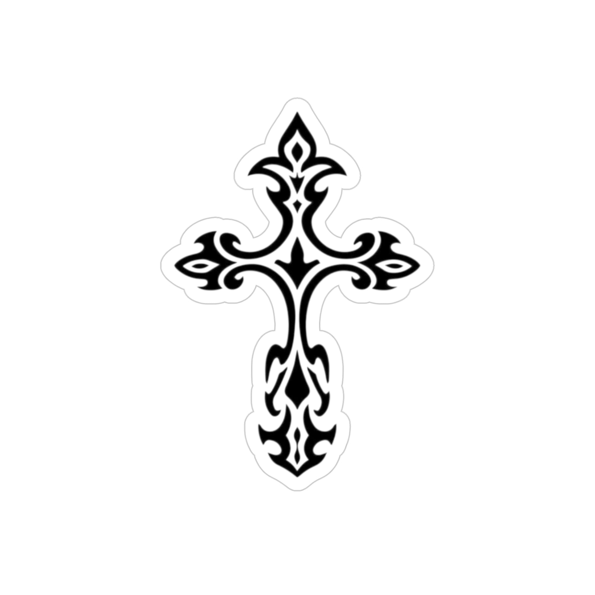 Cross sticker