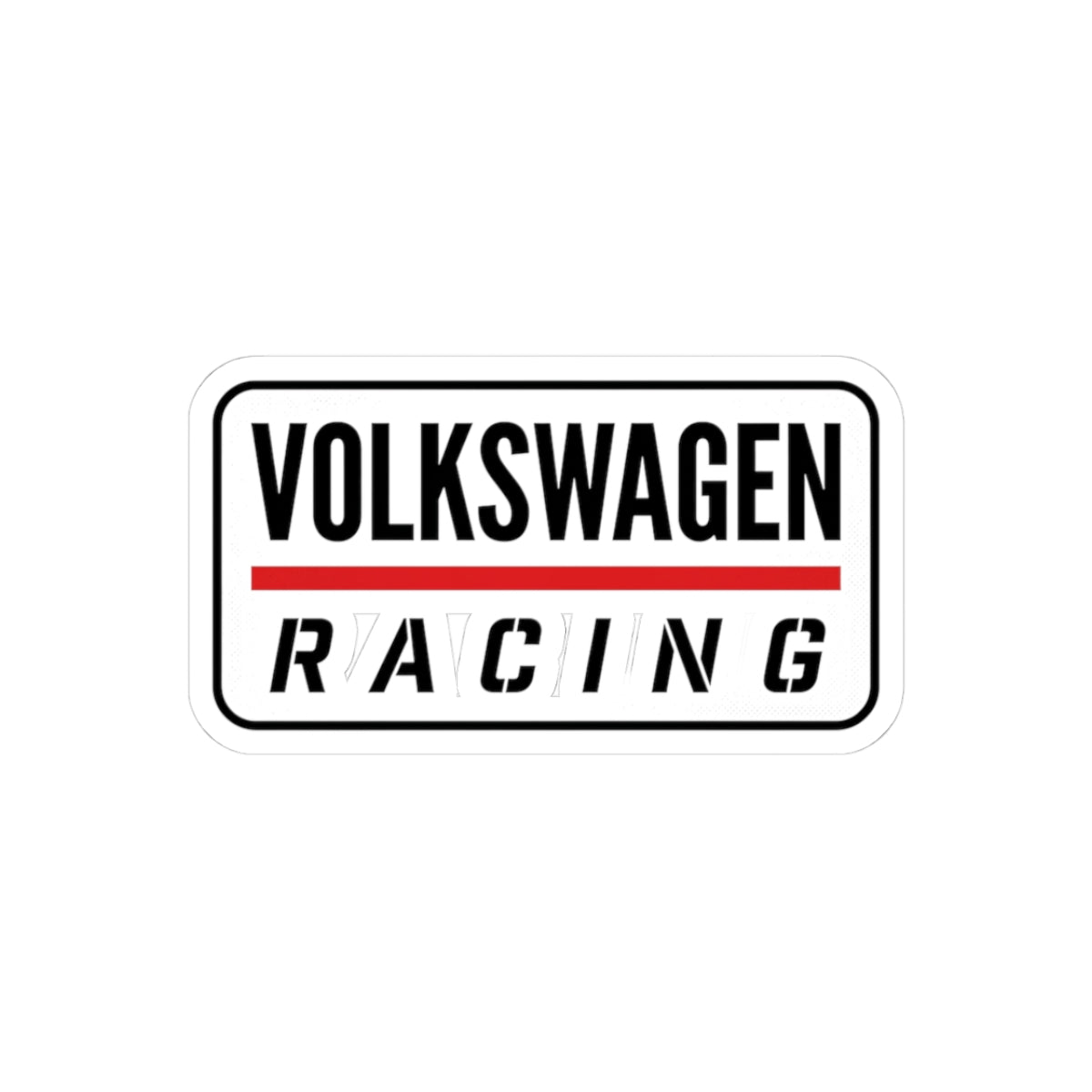 Volkswagen Racing Sticker