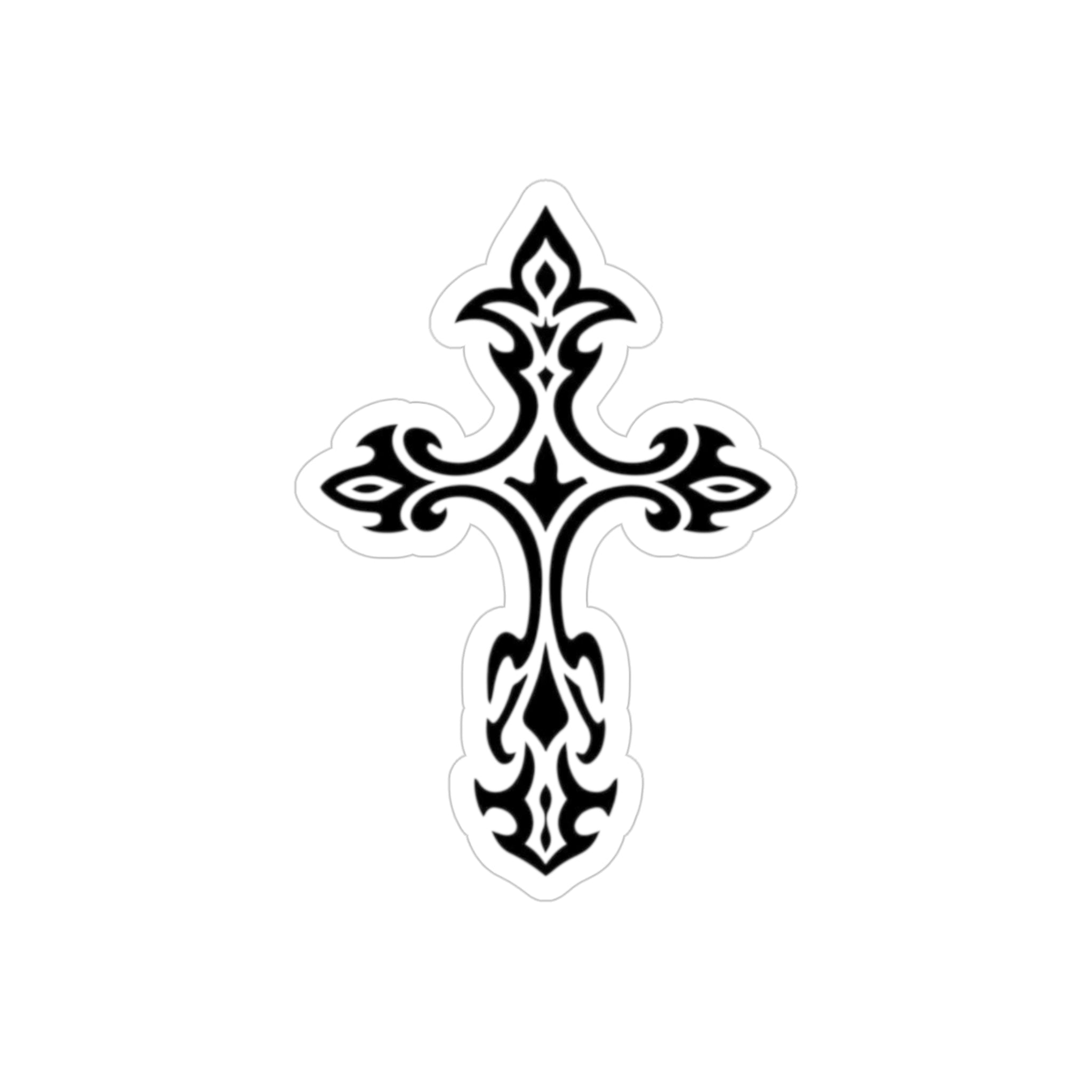 Cross sticker