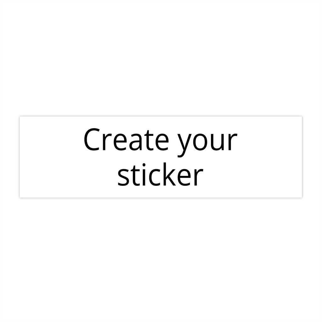 Personalized Bumper Sticker