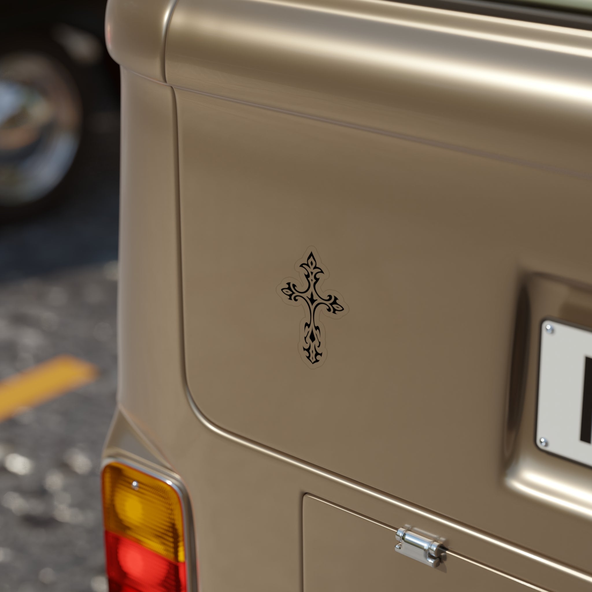 Cross sticker
